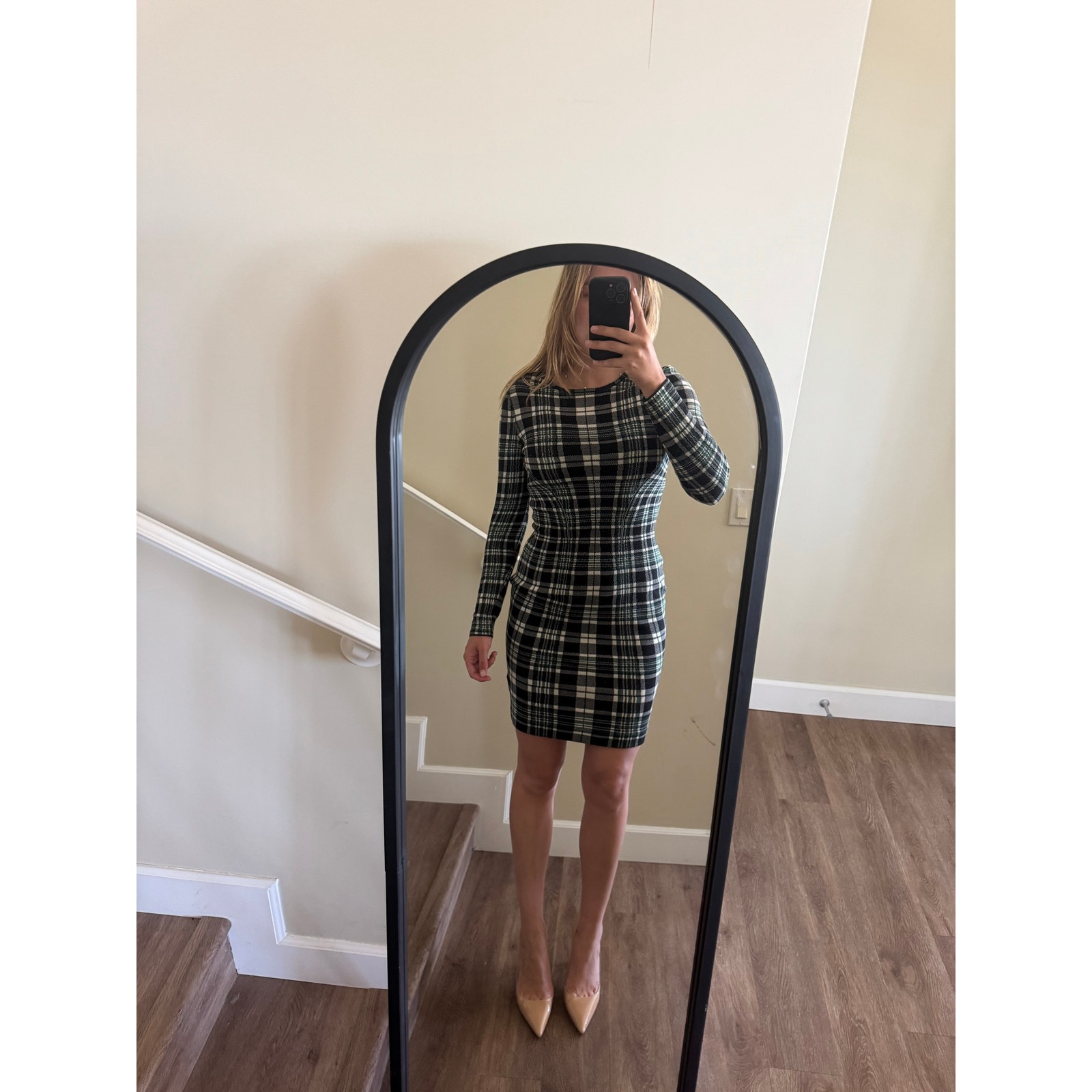 Alexander Mcqueen Plaid Fitted Dress